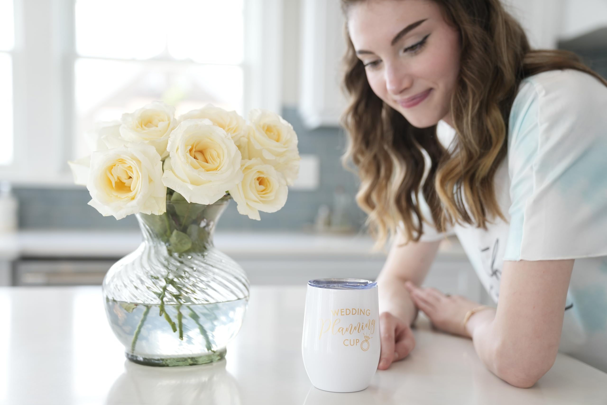 Bride Cup - Personalized Wedding Planning Glass Tumbler, Elegant Mrs Wine Cup for Brides, Unique Bridal Shower & Bachelorette Party Gift - Perfect for Wedding Planning, Rehearsal Dinners & Newlywed Celebrations