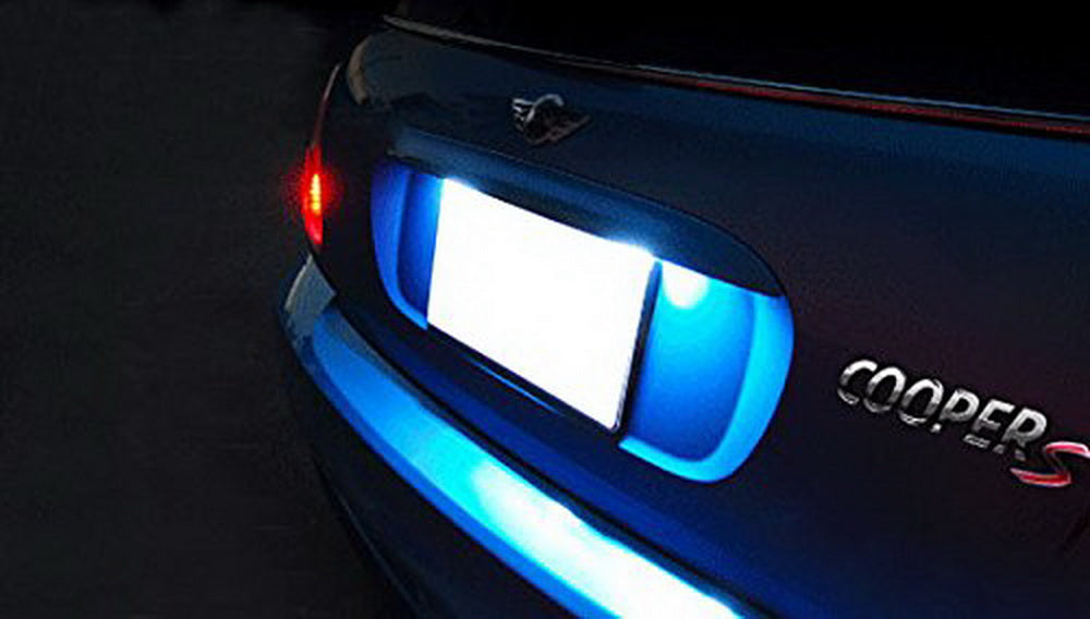 Direct Fit White LED License Plate Lights for MINI Cooper MKI R50 R52 R53 - Bright & Durable Replacement Bulbs - Perfect for Night Driving & Enhanced Vehicle Style