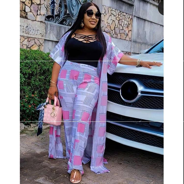 African Women's 3-Piece Outfit Set - Stylish Tank Top & Robe for Casual Wear, Beach Cover-Up, or Lounge Comfort | Perfect for Summer Fashion, Vacation, and Relaxation at Home