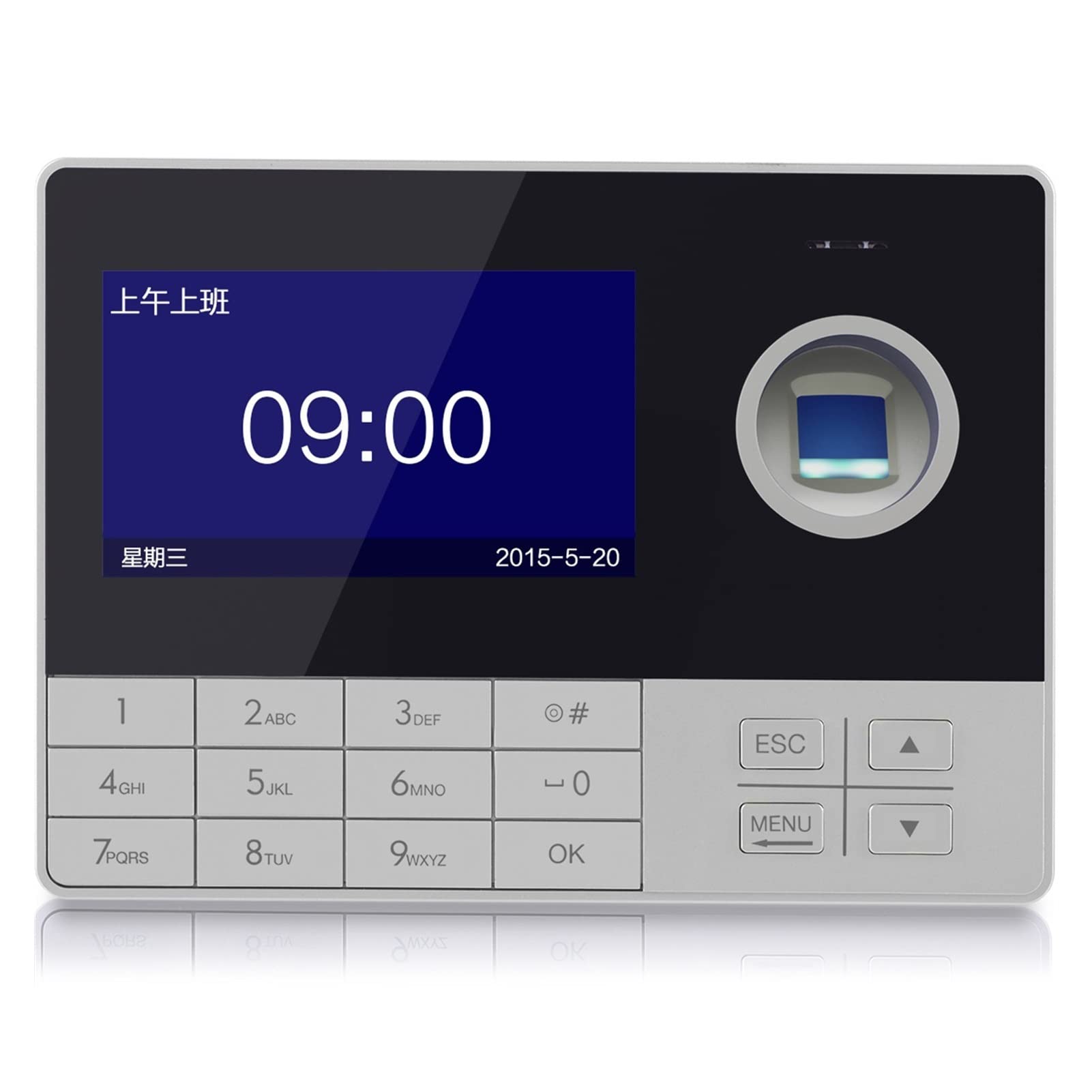 Fingerprint Time Clock for Employees - Biometric Attendance System with Time Card Machine for Small Businesses | Office, Retail & Warehouse Use