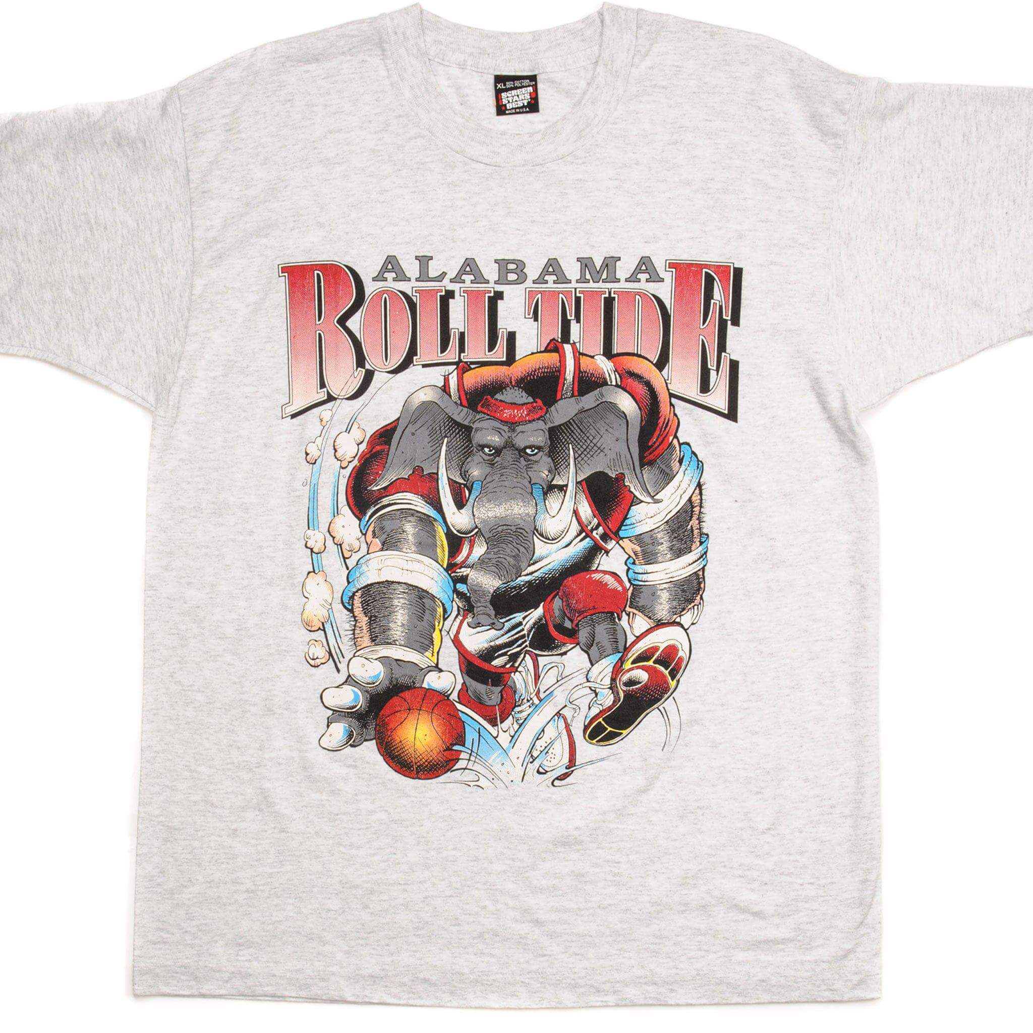 Vintage Alabama Roll Tide T-Shirt - Size Large - 100% Cotton - Made in USA - Perfect for Game Day & College Football Fans