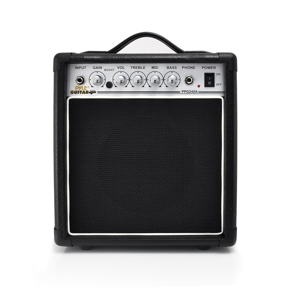 20W Portable Guitar Amplifier - Compact & Powerful Mini Amp for Electric & Acoustic Guitars - Perfect for Practice, Travel & Small Gigs