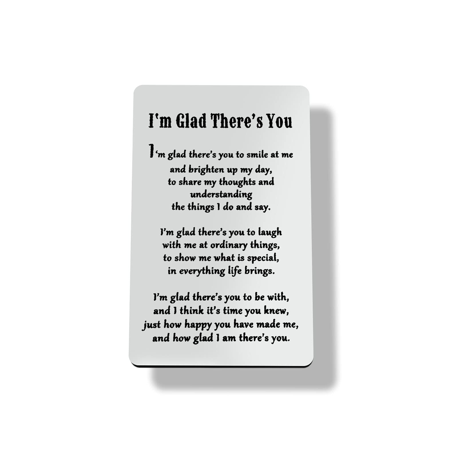 Personalized Engraved Wallet Card for Husband, Boyfriend & Best Friend - Custom Gift for Men & Women - Christmas, Wedding, Anniversary & Birthday Present - Perfect for Couples & Friendship Keepsakes - Great for Everyday Carry & Special Occasions