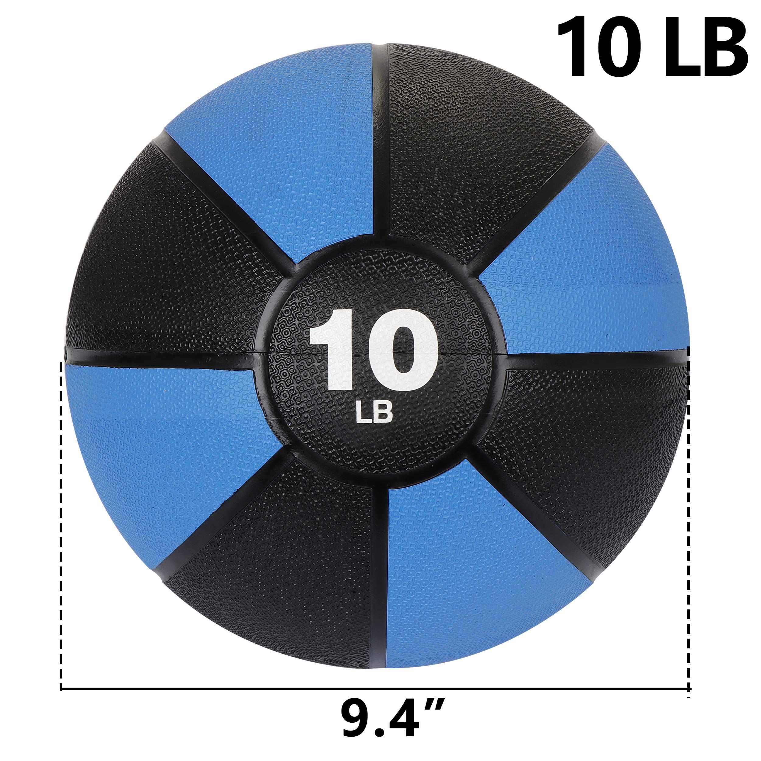 Premium 6lbs 8lbs 10lbs 12lbs Medicine Ball for Strength Training - Non-Slip Rubber Textured Surface for Core Workouts, Balance & Coordination - Ideal for Gym, Home & CrossFit Training