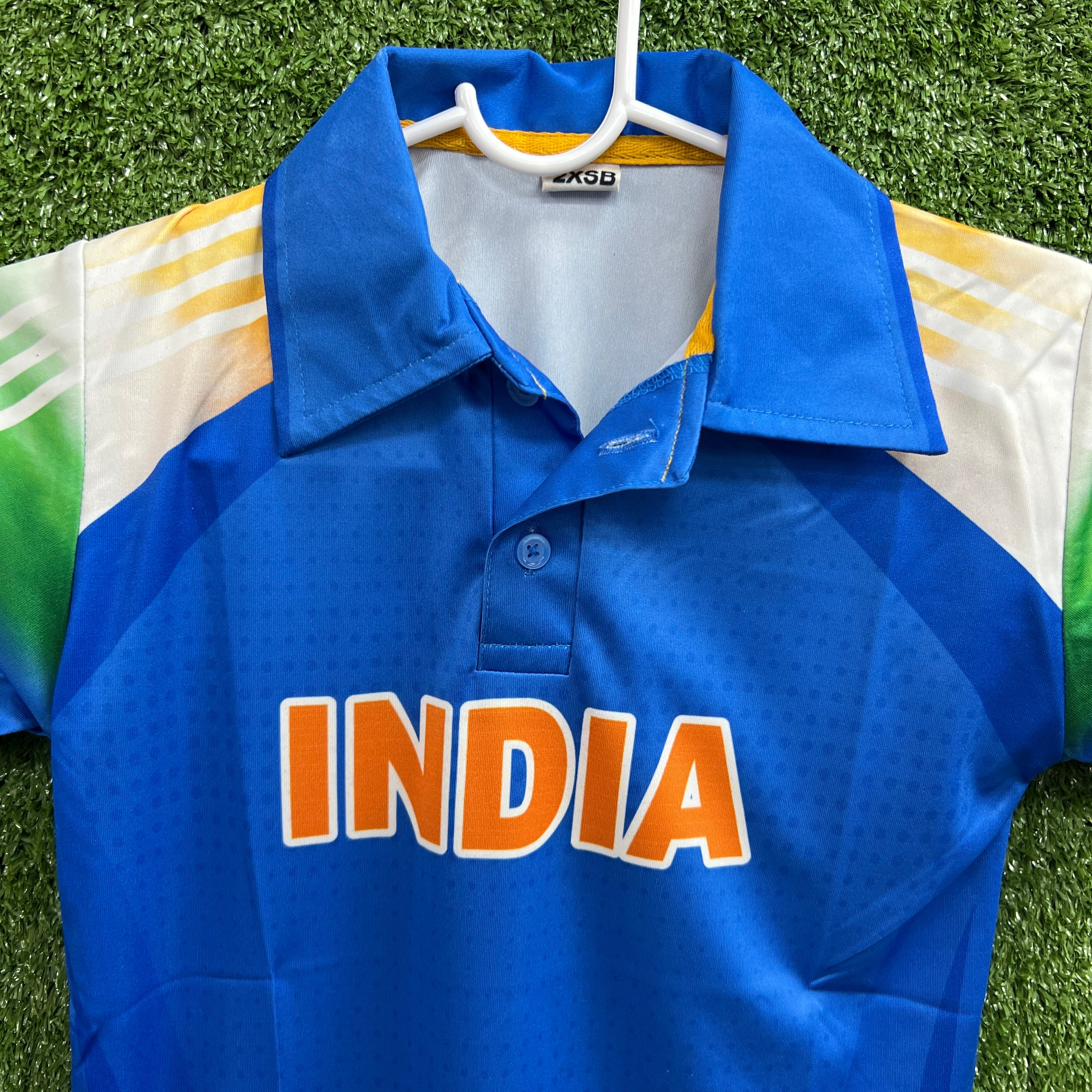 India Kids Cricket Jersey - Comfortable & Breathable Youth Cricket Uniform for Boys & Girls - Perfect for Matches, Practice & School Sports Events