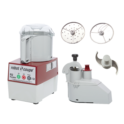 Robot Coupe 3L Grey Bowl with Handle - Commercial Food Processor, Single Speed - Perfect for Restaurants, Catering & Bulk Food Preparation