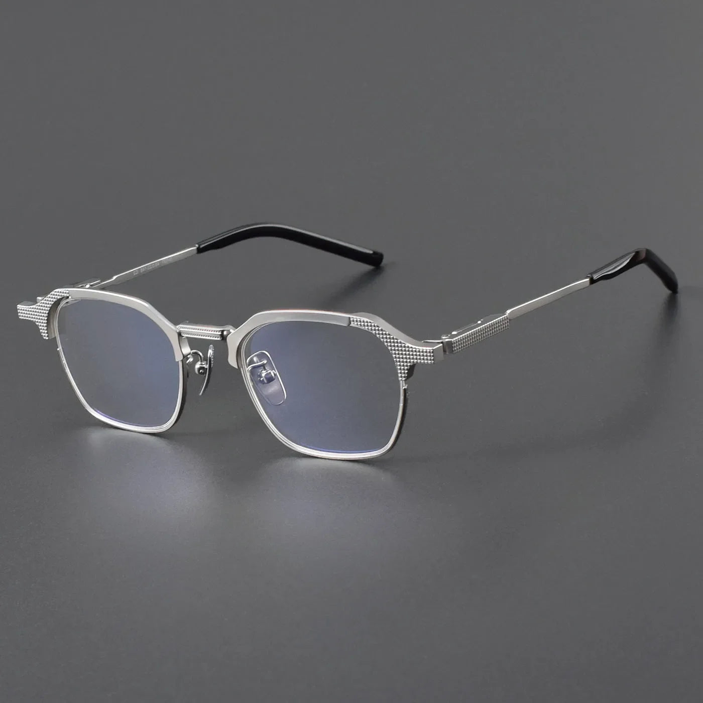 Stylish Unisex Full Rim Flat Top Square Titanium Eyeglasses Frame 490420 - Perfect for Work, Reading & Fashion Accessories