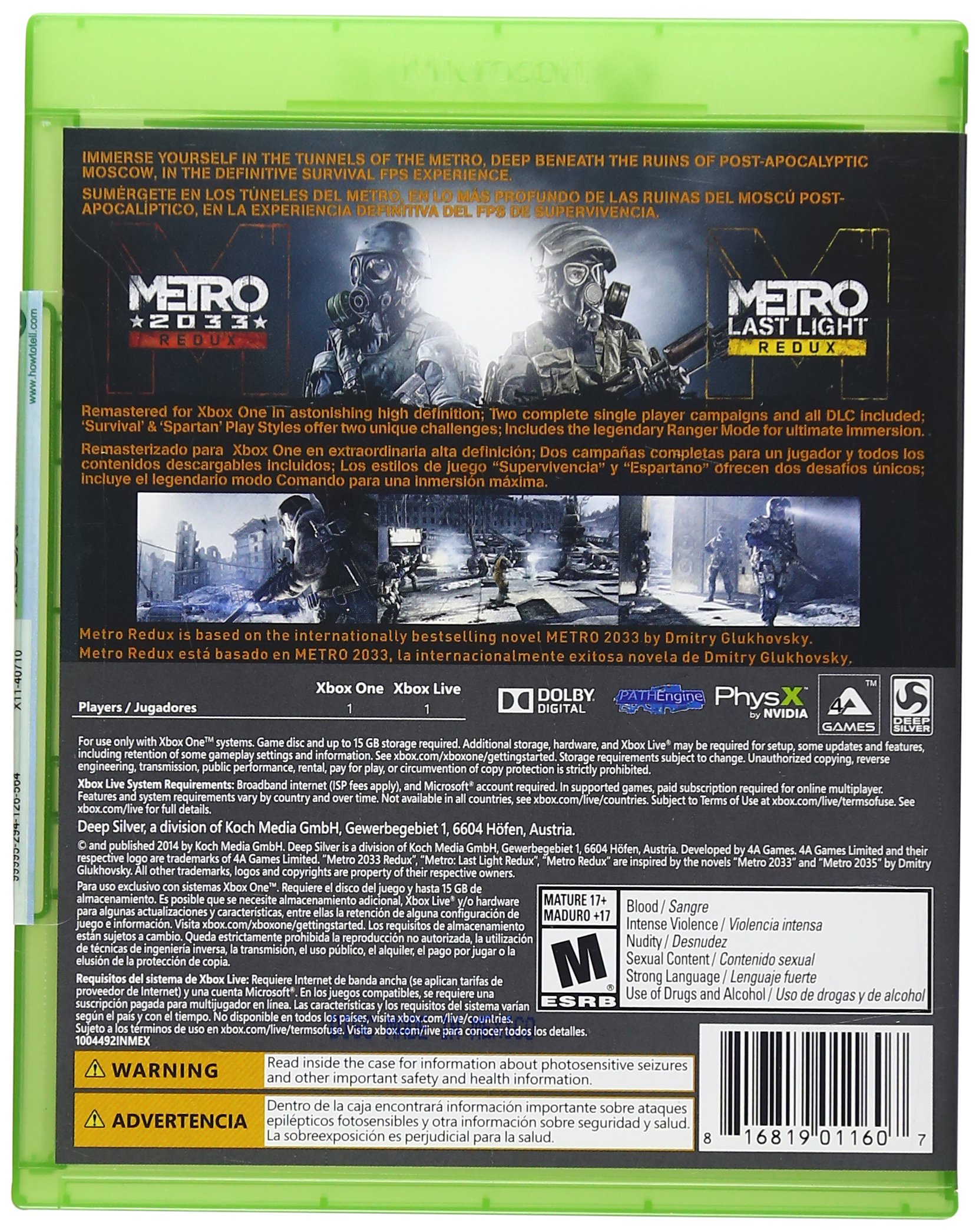Metro Redux - Xbox One Game | Post-Apocalyptic Survival FPS | Explore Moscow's Underground Tunnels