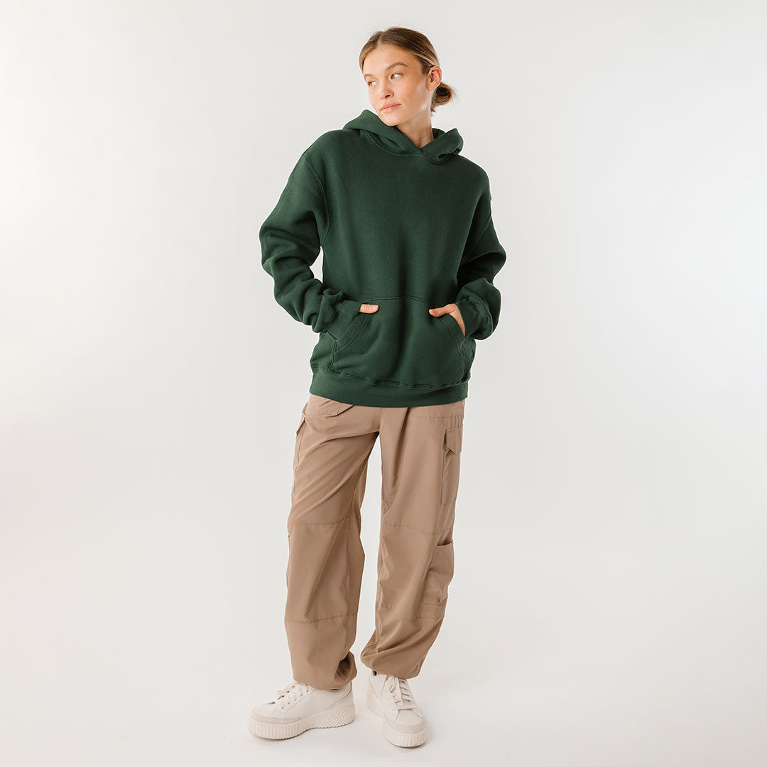 Arrive Hoodie for Men & Women - Soft & Comfortable Pine Green Pullover Sweatshirt | Perfect for Casual Wear, Outdoor Activities & Lounge