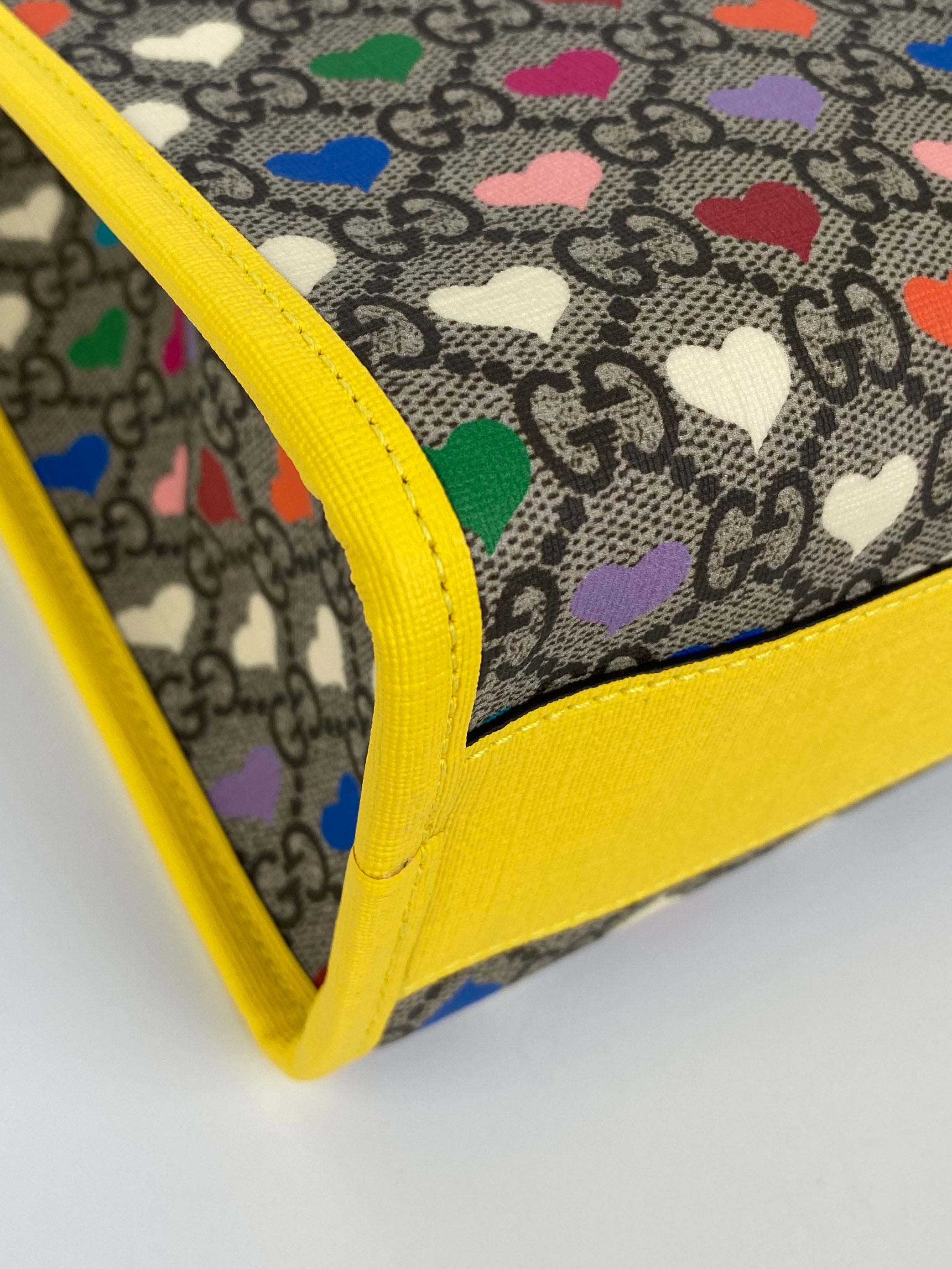 Gucci GG Supreme Heart Print Tote Bag for Women - Beige Designer Shoulder Handbag | Perfect for Work, Travel & Everyday Use