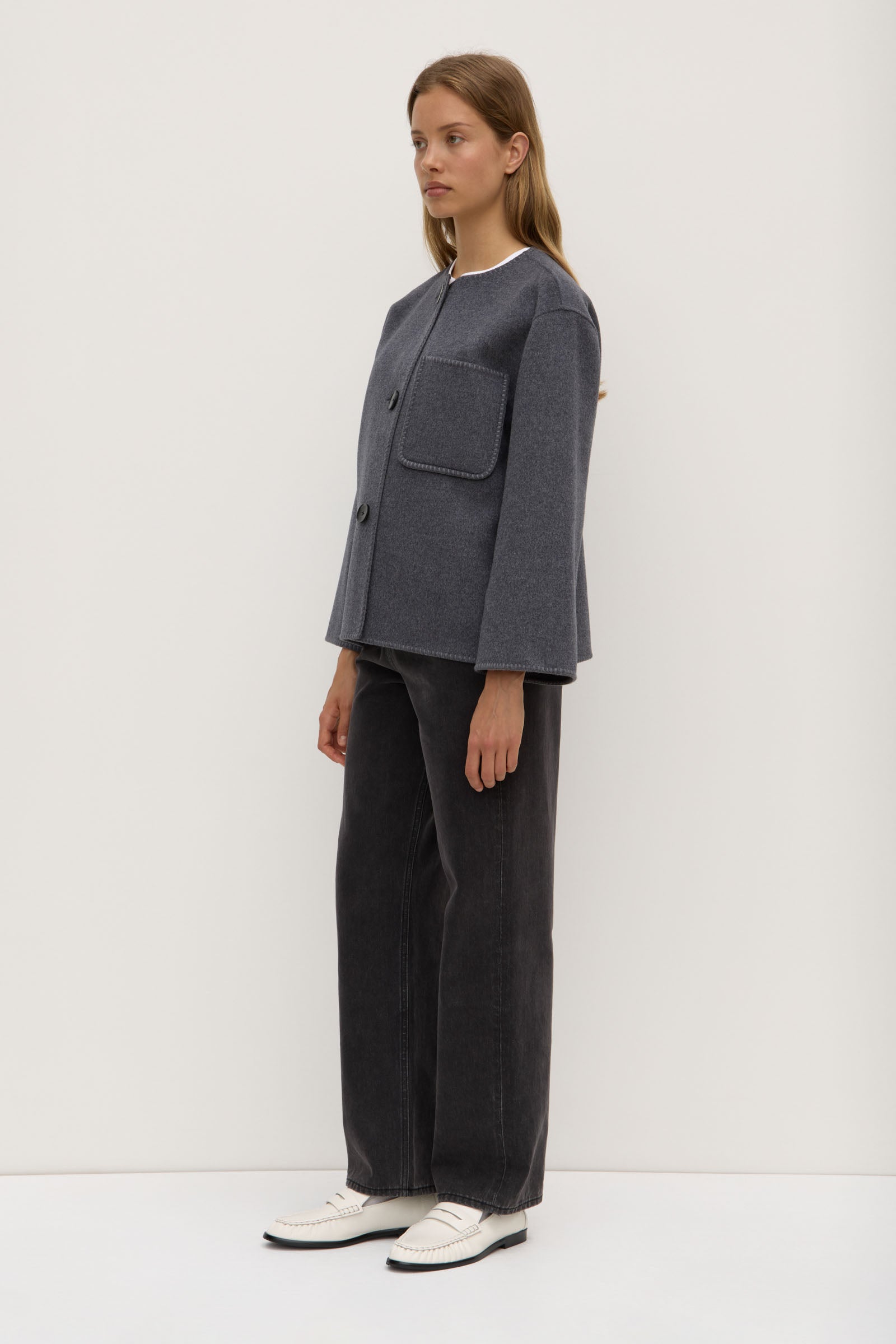 Luxury Camille Wool Cashmere Jacket for Women - Soft & Warm Winter Coat - Perfect for Office, Travel & Outdoor Activities