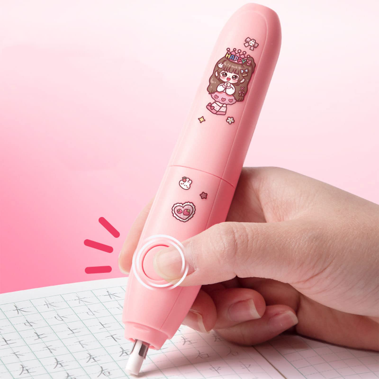 Electric Eraser for Artists & Students - Rechargeable Pencil Eraser with 5 Replacement Refills - Perfect for Sketching, Drawing & School Projects - Ideal Gift for Art Lovers & Stationery Enthusiasts