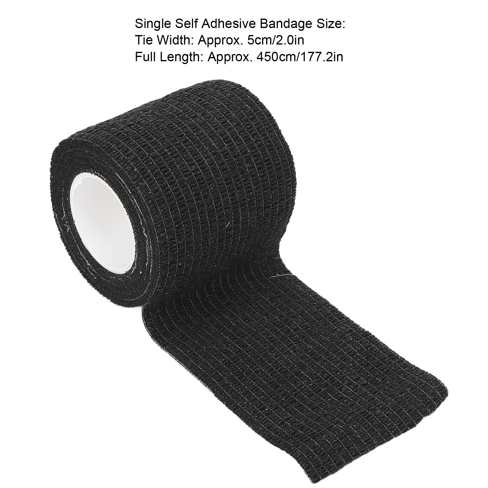 Elastic Adjustable Anti-Slip Tattoo Handle Bandage Wrap - Black - Multi-Functional Sports & Fitness Support - Ideal for Tattoo Aftercare, Workout Protection & Injury Recovery