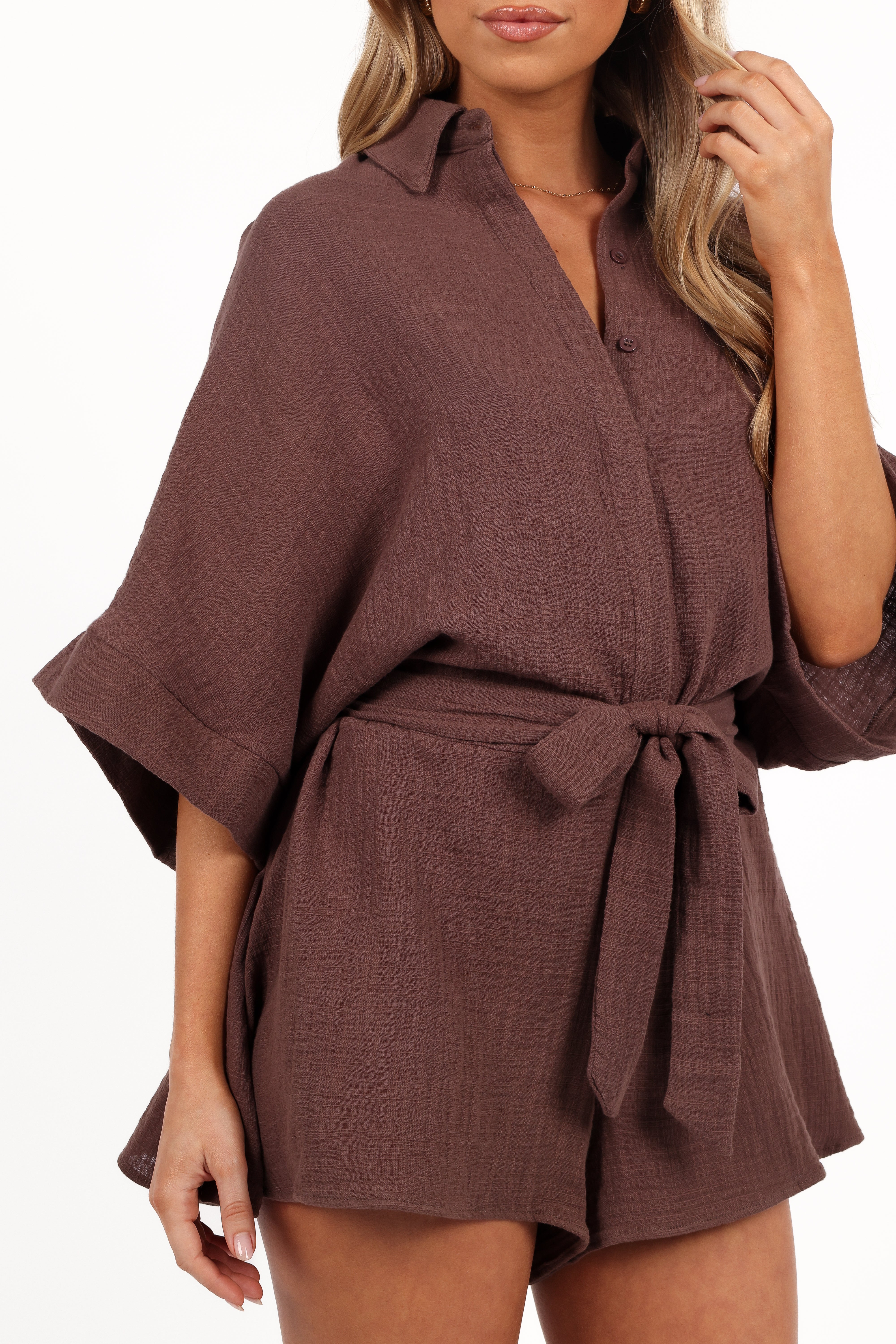 Jemmy Romper for Women - Soft and Comfortable Chocolate Brown Jumpsuit | Casual Outfit for Summer, Beach, and Everyday Wear