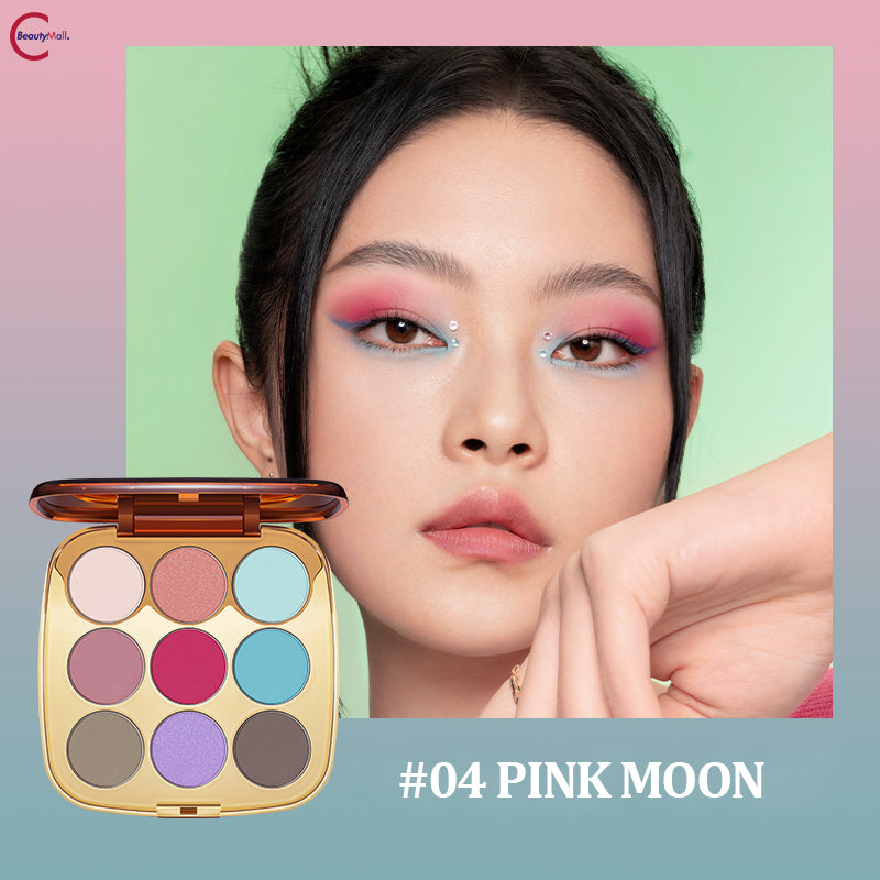 OUT OF OFFICE Nine Color Wish Eyeshadow Palette - Long Lasting Pigmented Makeup for Day & Night Looks | Perfect for Parties, Date Nights & Professional Makeup