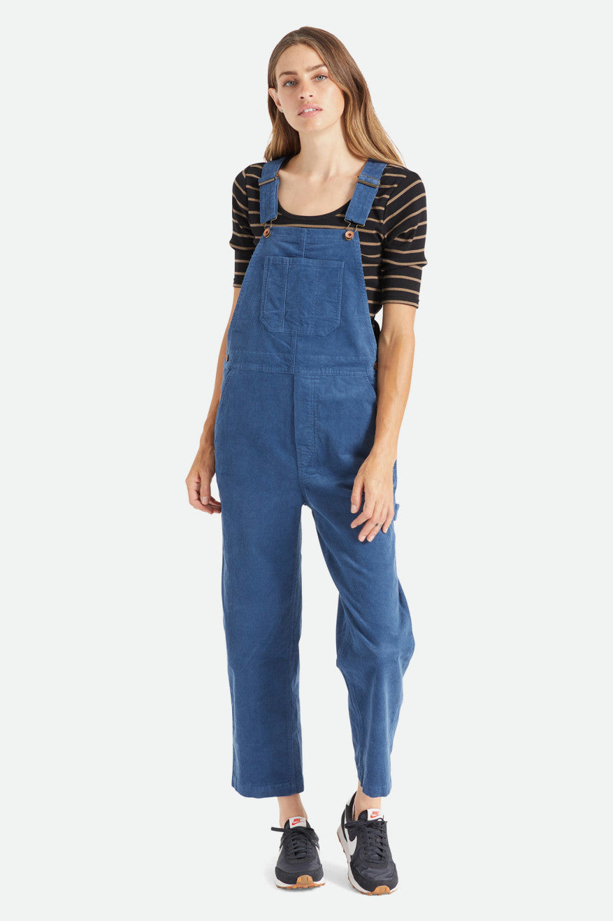 Christina Crop Overall Joe Blue - Stylish Denim Overalls for Women | Perfect for Casual Outings, Music Festivals & Streetwear Fashion