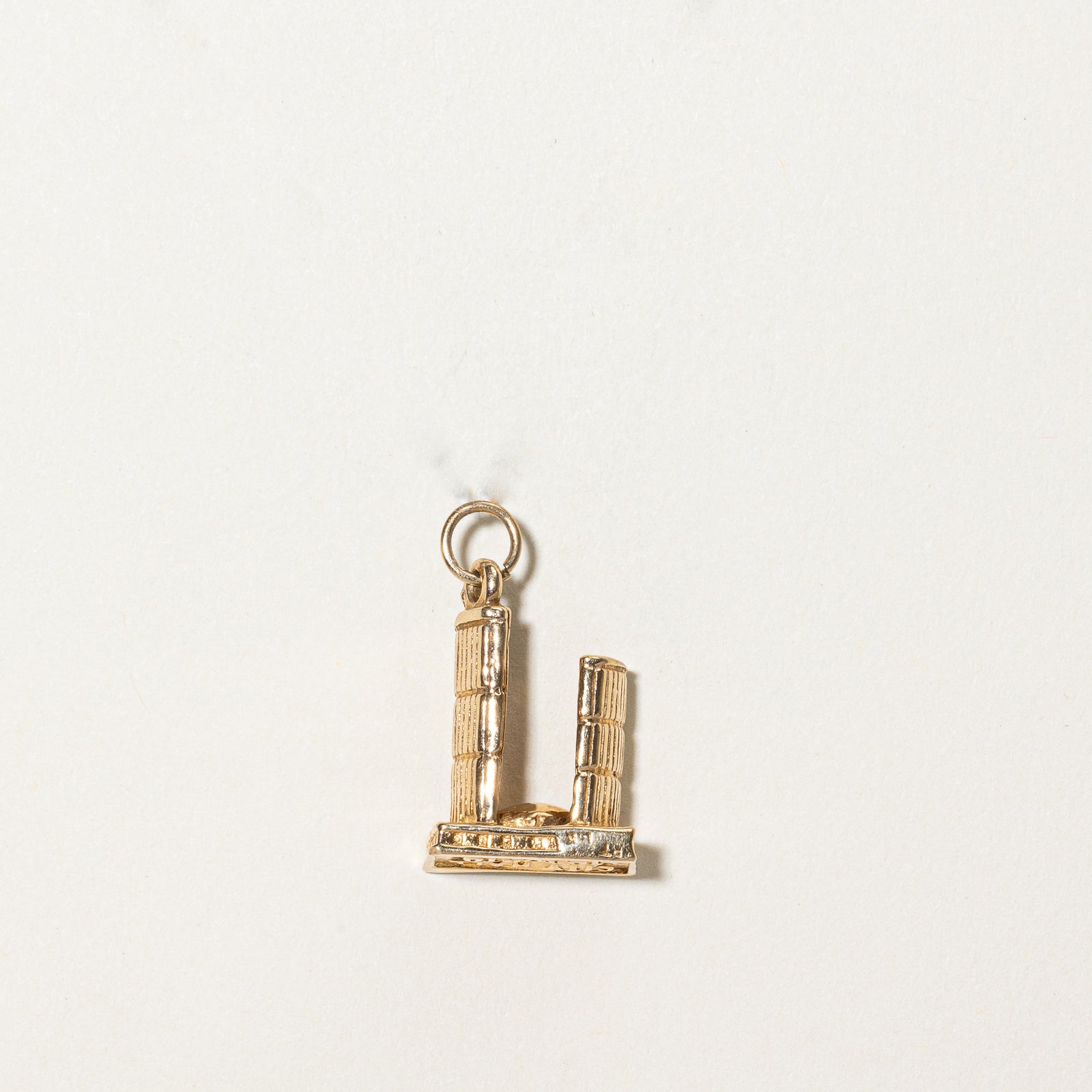 14K Yellow Gold Toronto City Hall Charm Pendant - Perfect for Necklaces, Bracelets & Jewelry Gifts for Travel Lovers