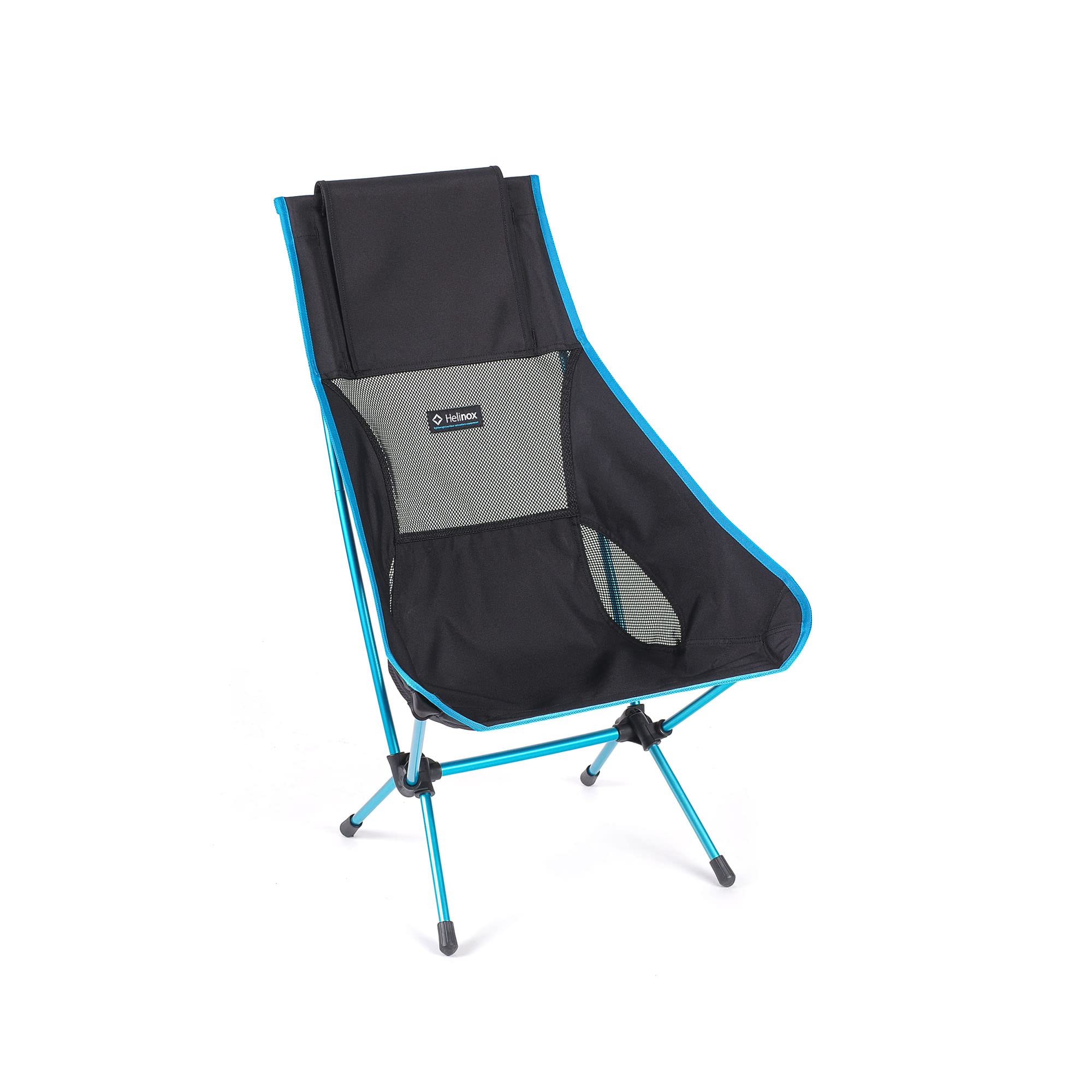 Helinox Chair Two Ultralight High-Back Collapsible Camping Chair with Storage Pockets - Portable Folding Outdoor Chair for Camping, Hiking, Backpacking & Beach - Black