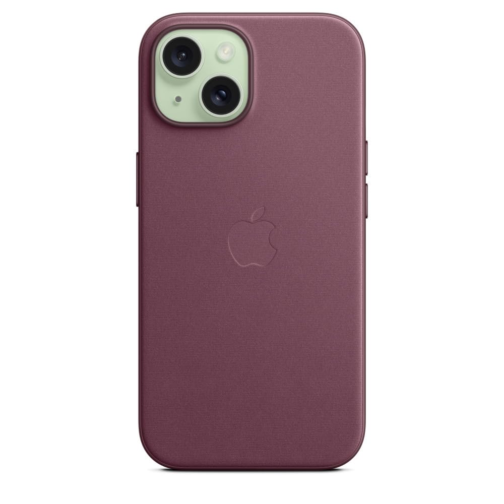 Apple iPhone 15 FineWoven MagSafe Case - Premium Mulberry Vegan Leather Cover | Slim Protective Phone Case for iPhone 15 with Magnetic Alignment | Perfect for Work, Travel & Everyday Use