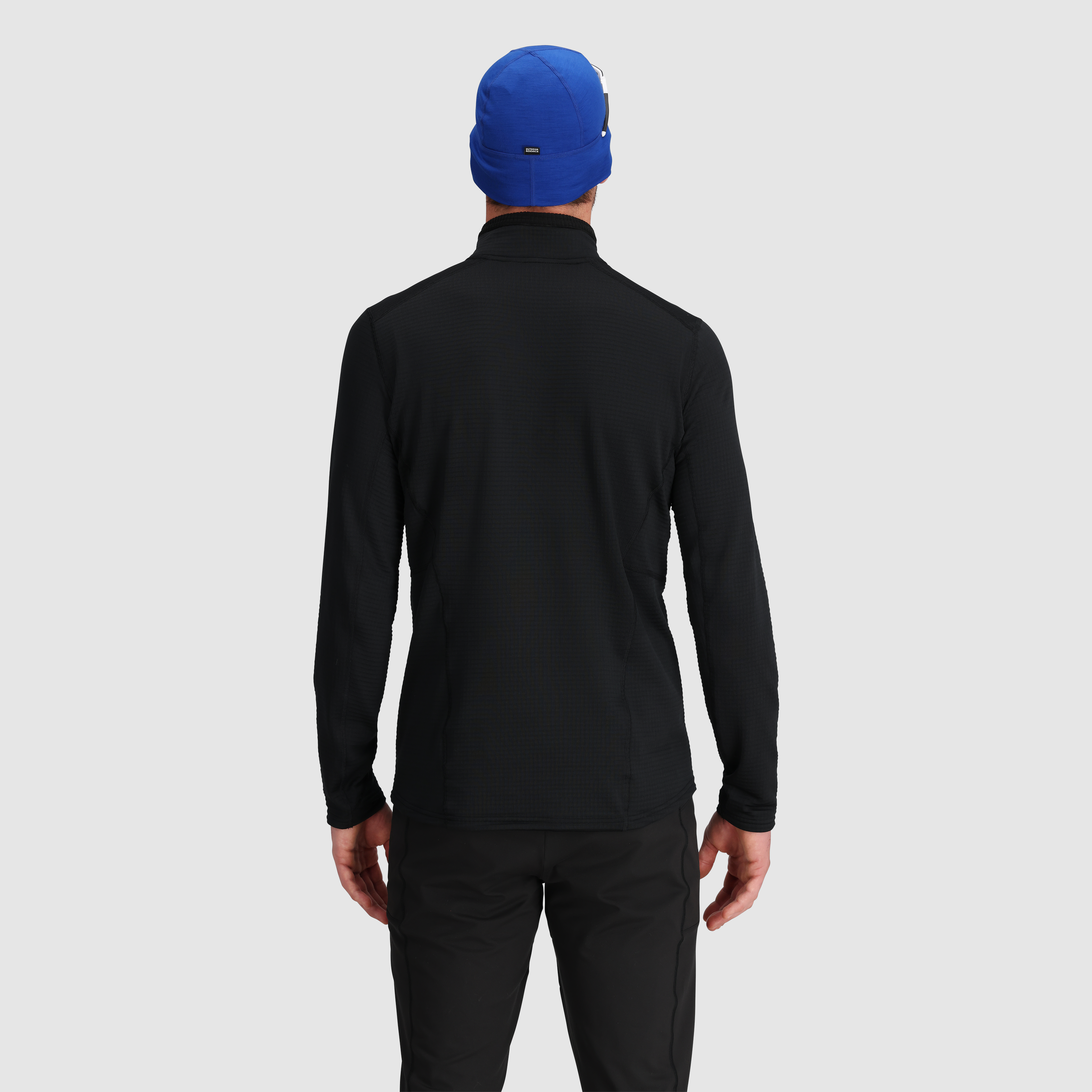 Men's Vigor Grid Fleece Half Zip Pullover - Lightweight Thermal Performance Shirt for Running, Hiking & Outdoor Activities