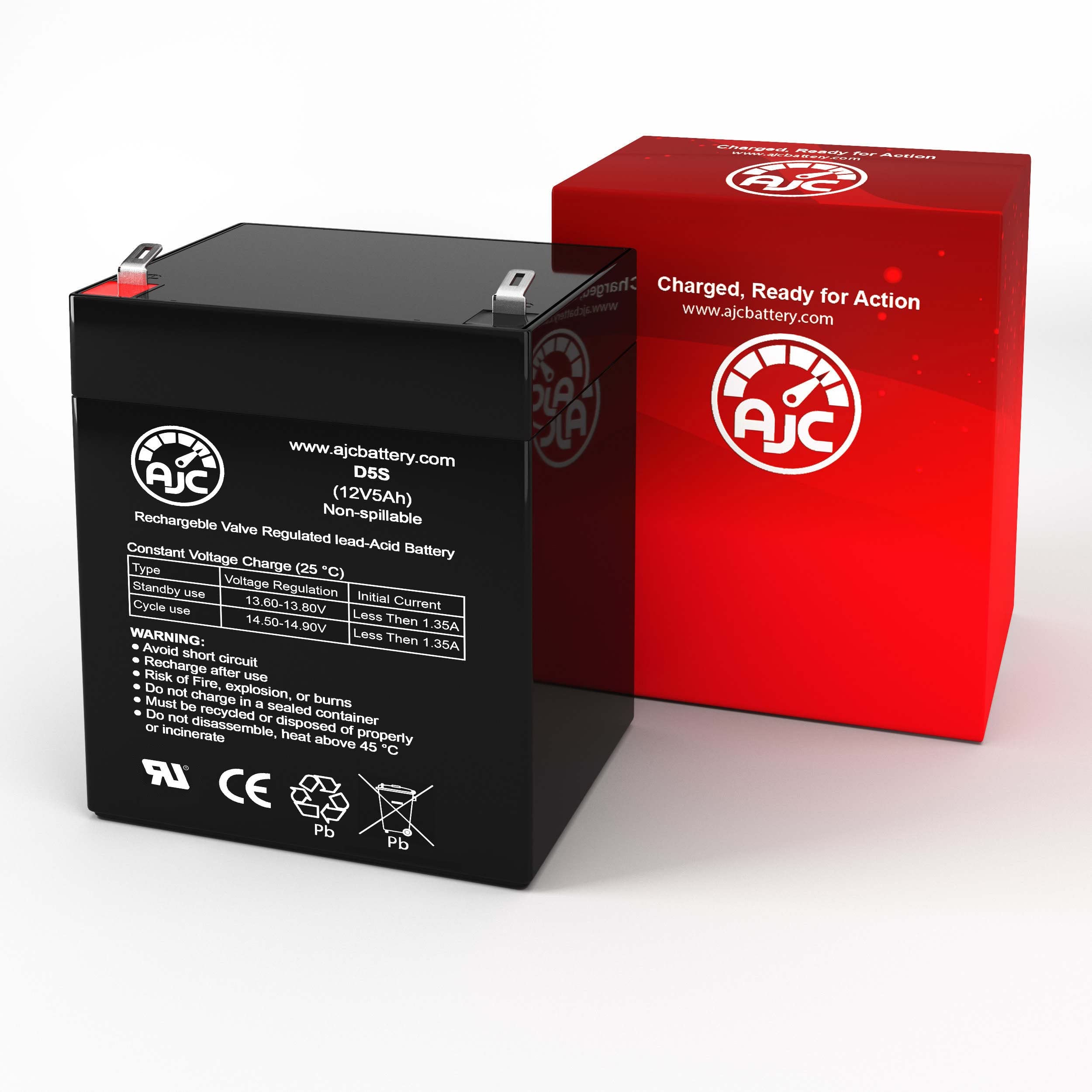AJC 12V 5Ah Replacement Battery for Liftmaster 3500 Garage Door Opener - Perfect for Home & Commercial Garage Door Systems