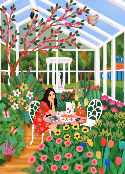 500 Piece Jigsaw Puzzle - Beautiful Greenhouse Scenery for Adults & Teens - Perfect for Family Game Night & Relaxation