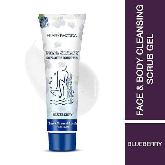 Best Face & Body Cleansing Scrub Gel for Women - Gently Exfoliates Dead Skin, Reduces Dirt & Oil - 100ml | Perfect for Daily Skincare Routine & Spa Treatment at Home