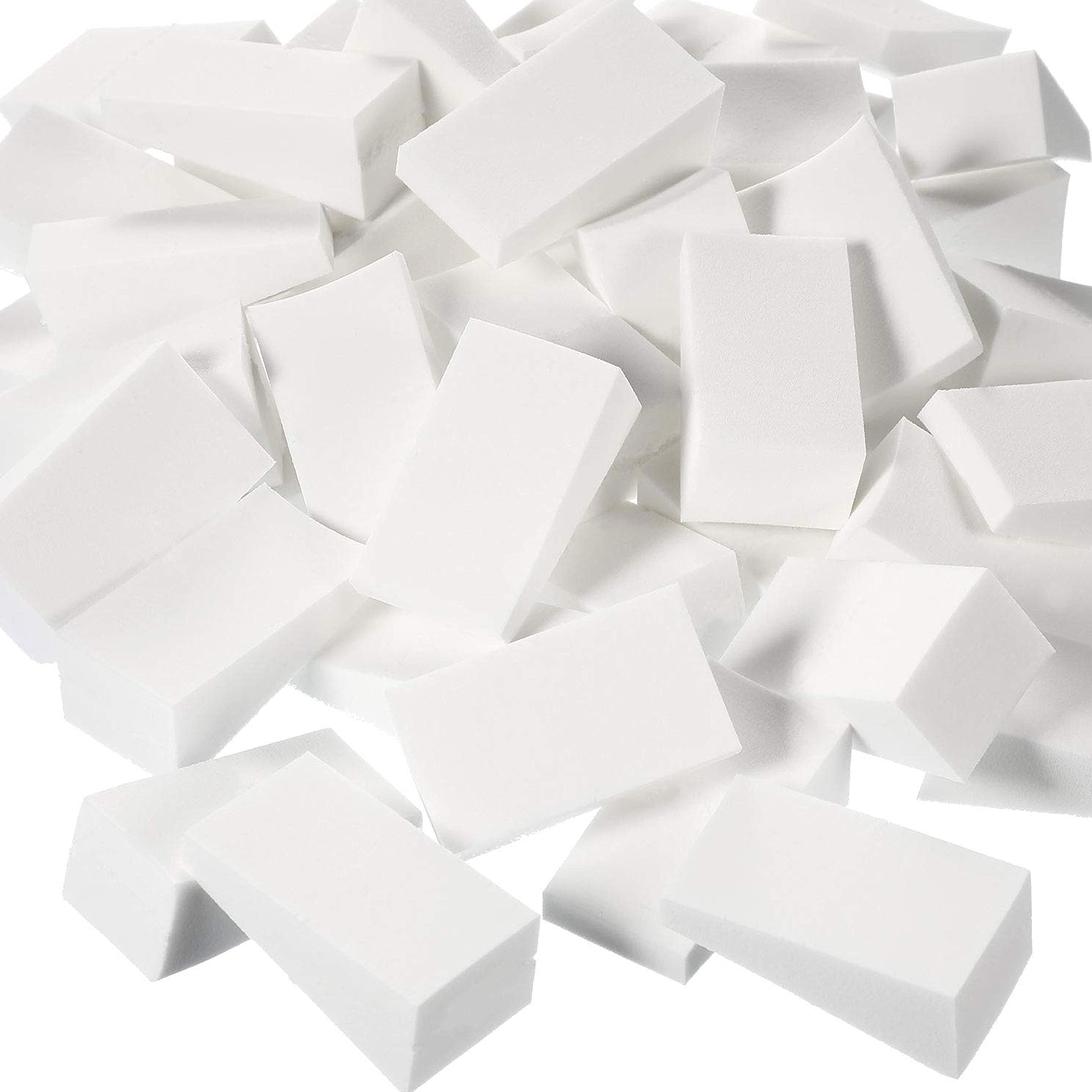 128 Pcs Beauty Makeup Blender Sponges - Soft Cosmetic Wedge Triangle Sponges for Foundation, Concealer & Powder Application - Perfect for Professional Makeup Artists & Home Use