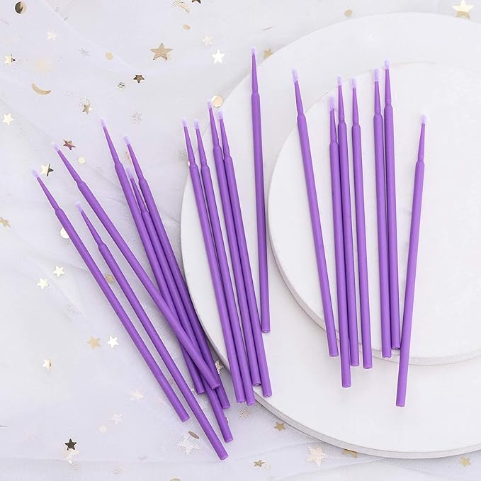 Eyelash Extension Micro Brushes - Disposable Brush Applicators for Professional Lash Artists & DIY Home Use - Perfect for Lash Glue Application, Extension Separation & Makeup Touch-Ups