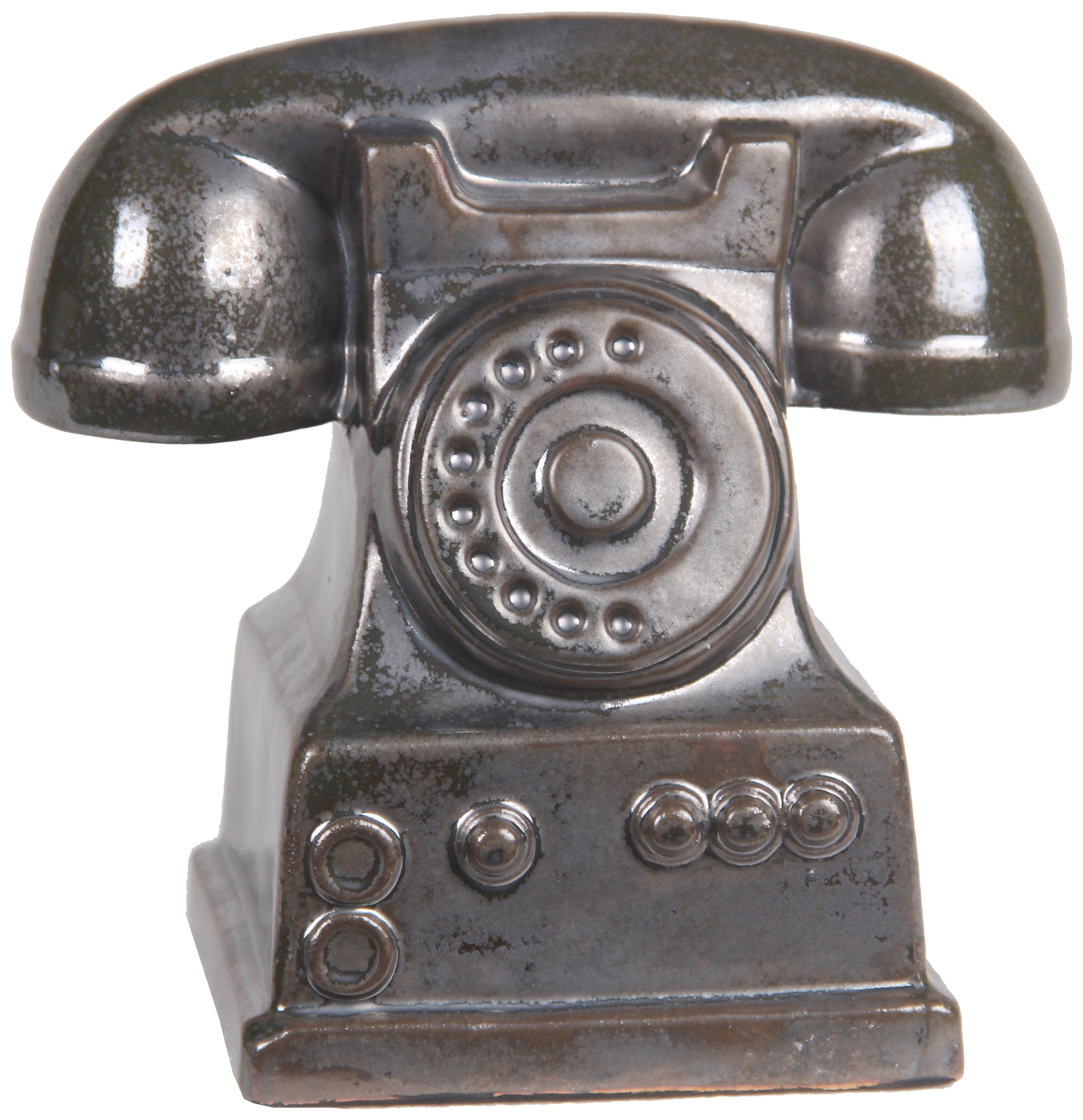 Vintage Retro Ceramic Rotary Dial Phone - Classic 66723 Model for Home Décor, Office Display & Unique Gift Idea