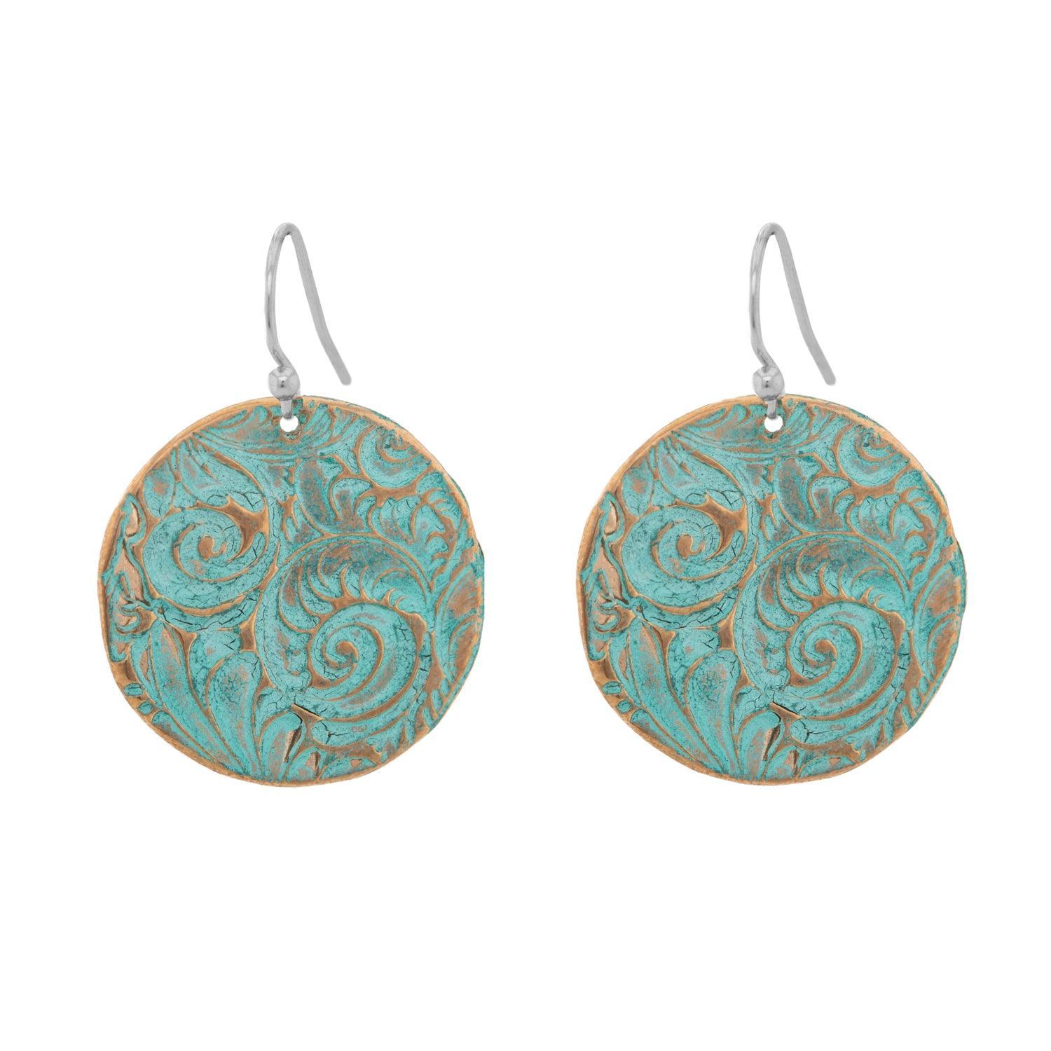 Elegant Plume Disc Earrings for Women - Large Feather Hoop Earrings | Perfect for Parties, Weddings & Everyday Wear