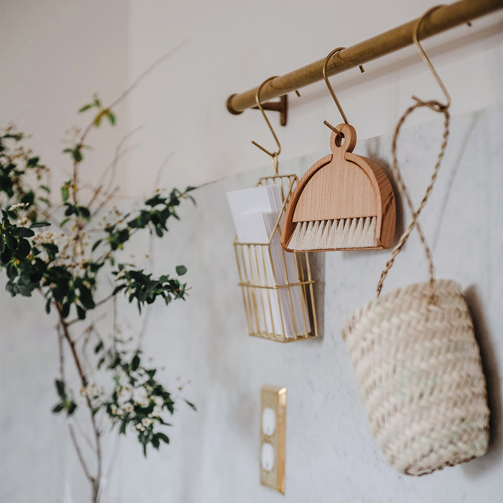 Small Brass Hanging Plant Basket - Elegant Indoor/Outdoor Decor for Home, Garden, Patio, and Balcony | Perfect for Flowers, Herbs, and Succulents