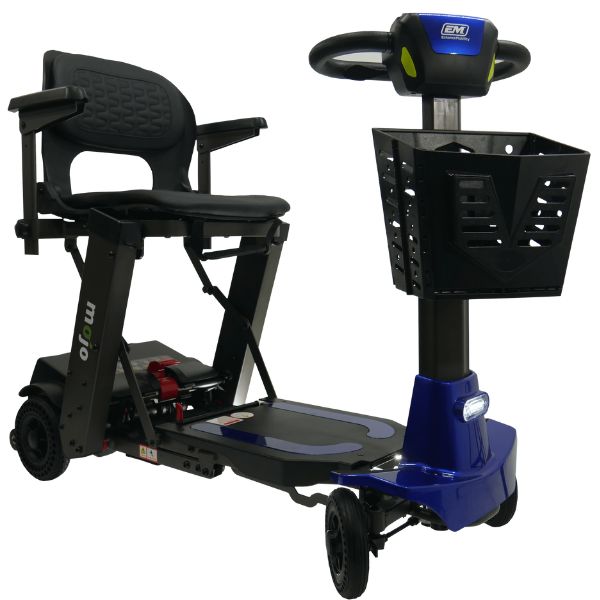 MOJO Automatic Folding Scooter - Lightweight & Portable Mobility Scooter for Adults & Seniors - Perfect for Travel, Shopping & Outdoor Adventures