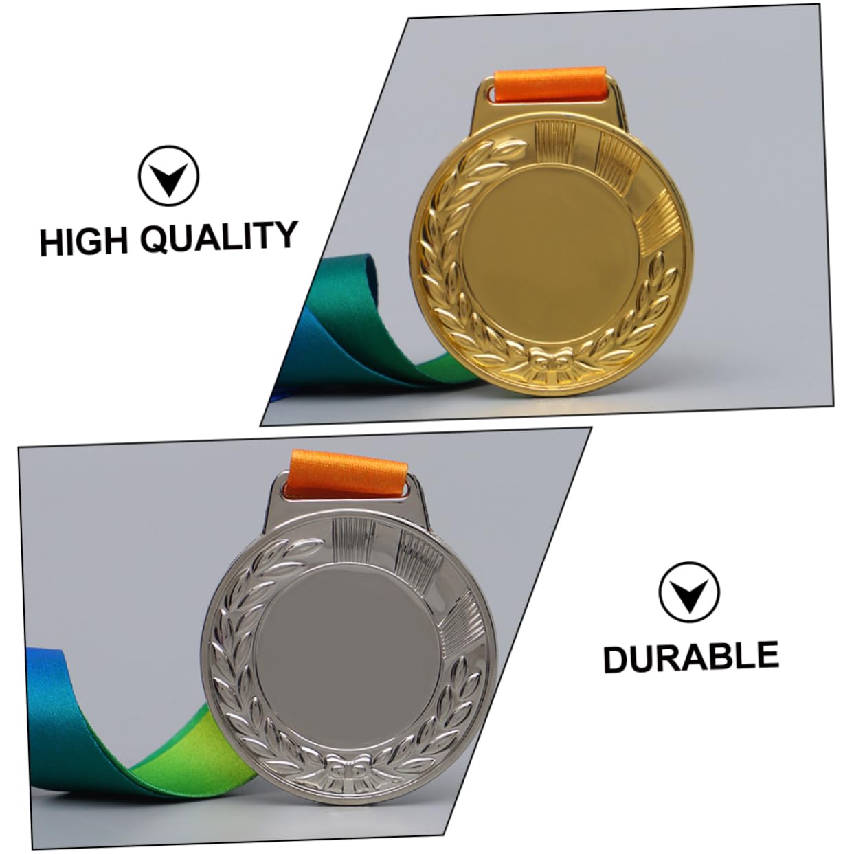 Sports Medal Award for Kids - Gold Silver Bronze Metal Medals for Soccer Games, Competitions & Children's Sports Events - Perfect for Trophies, Prizes & Motivational Rewards