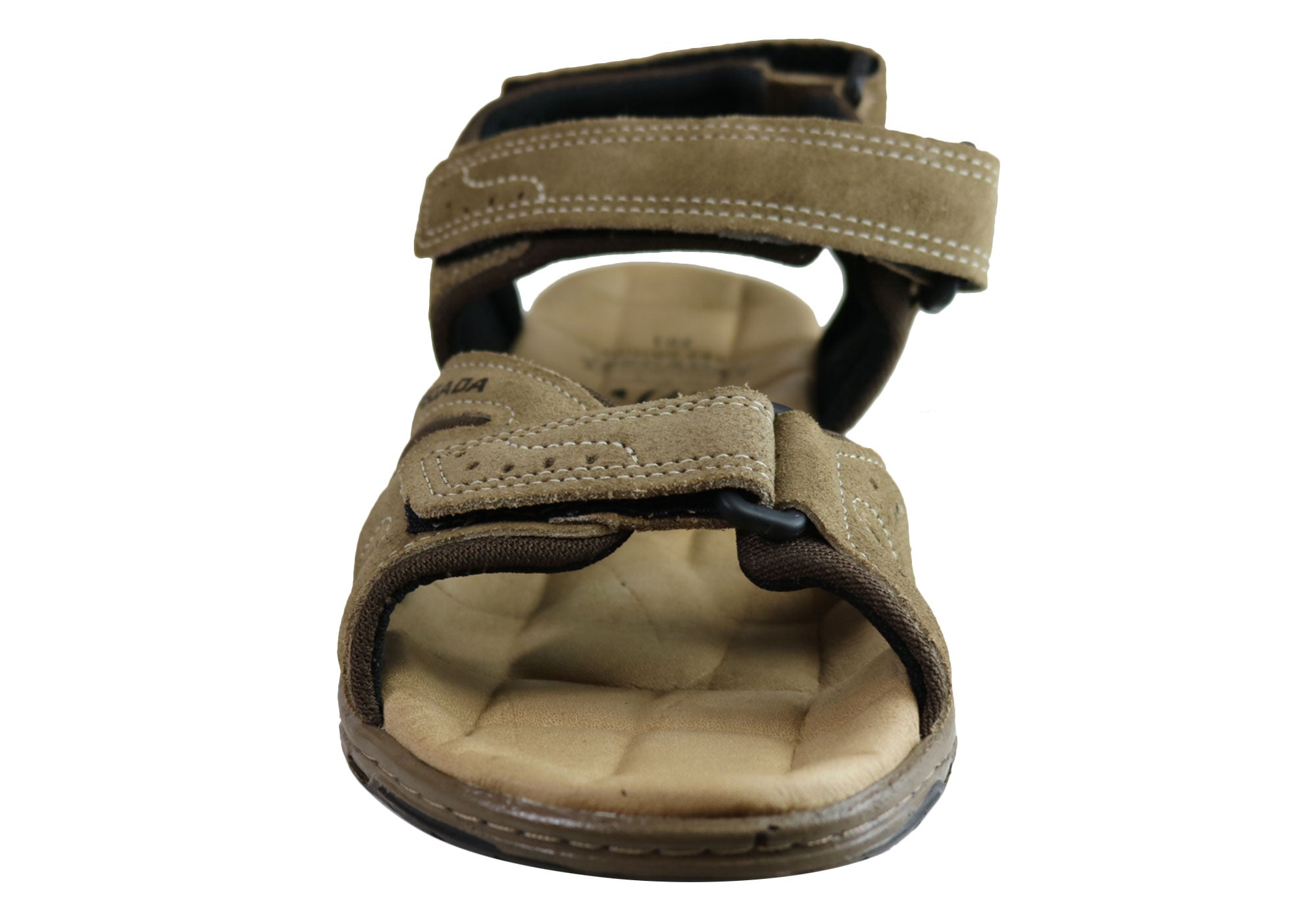 Pegada Jarrod Men's Leather Comfort Cushioned Sandals - Handmade in Brazil - Perfect for Beach, Vacation & Summer Outdoor Activities