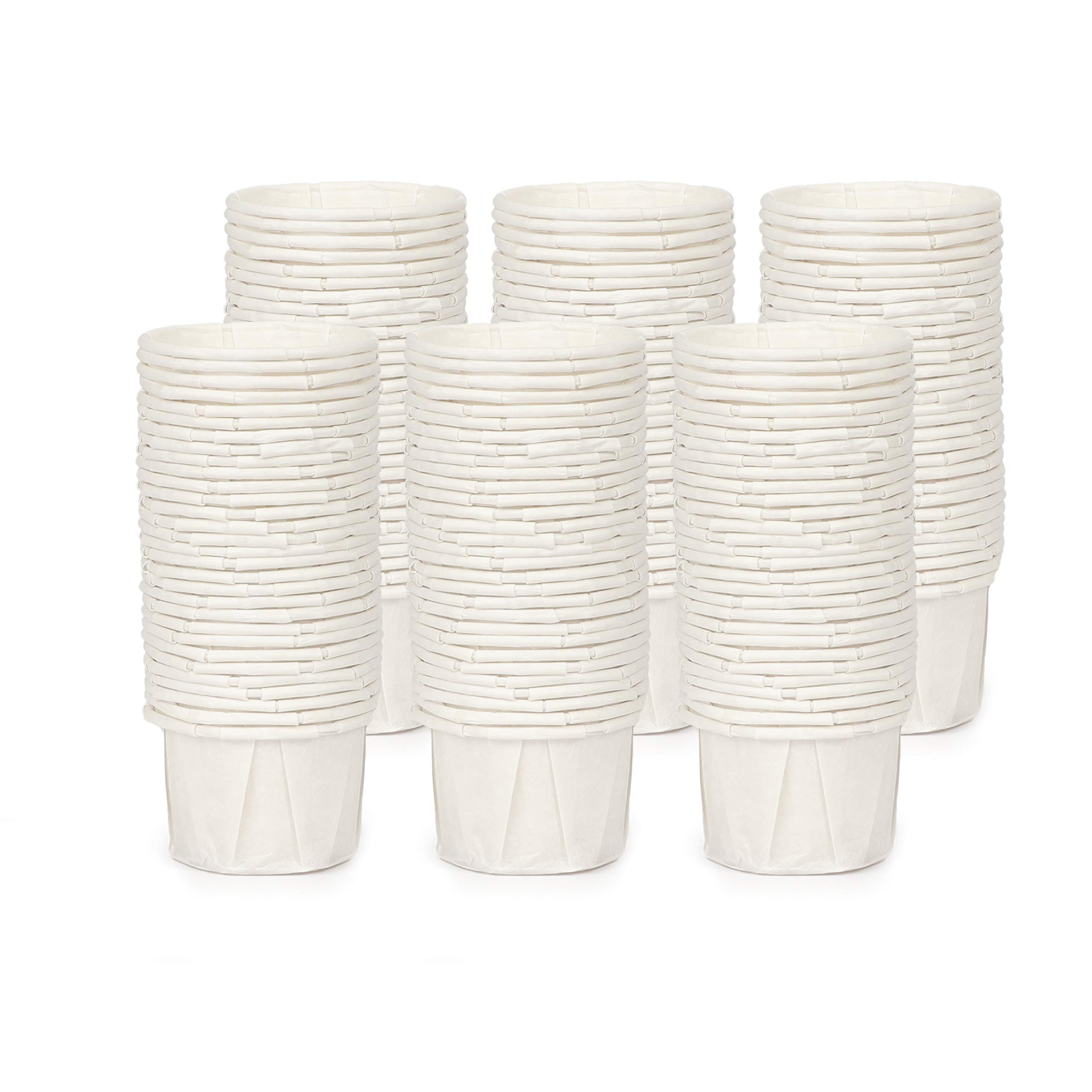 1 oz Disposable Paper Cups - 1000 Pack Small Medicine Taster, Ketchup & Sacrament Communion Cups - Perfect for Restaurants, Parties, and Church Events