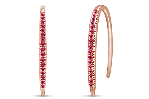 Rose Gold Over : Simulated Ruby