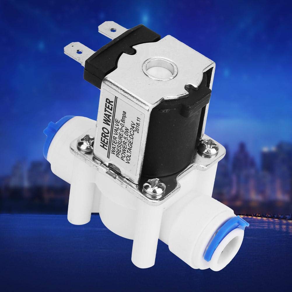 24V Solenoid Water Valve for Home - High Performance & Stability, Ideal for Water Purifiers and Filtration Systems