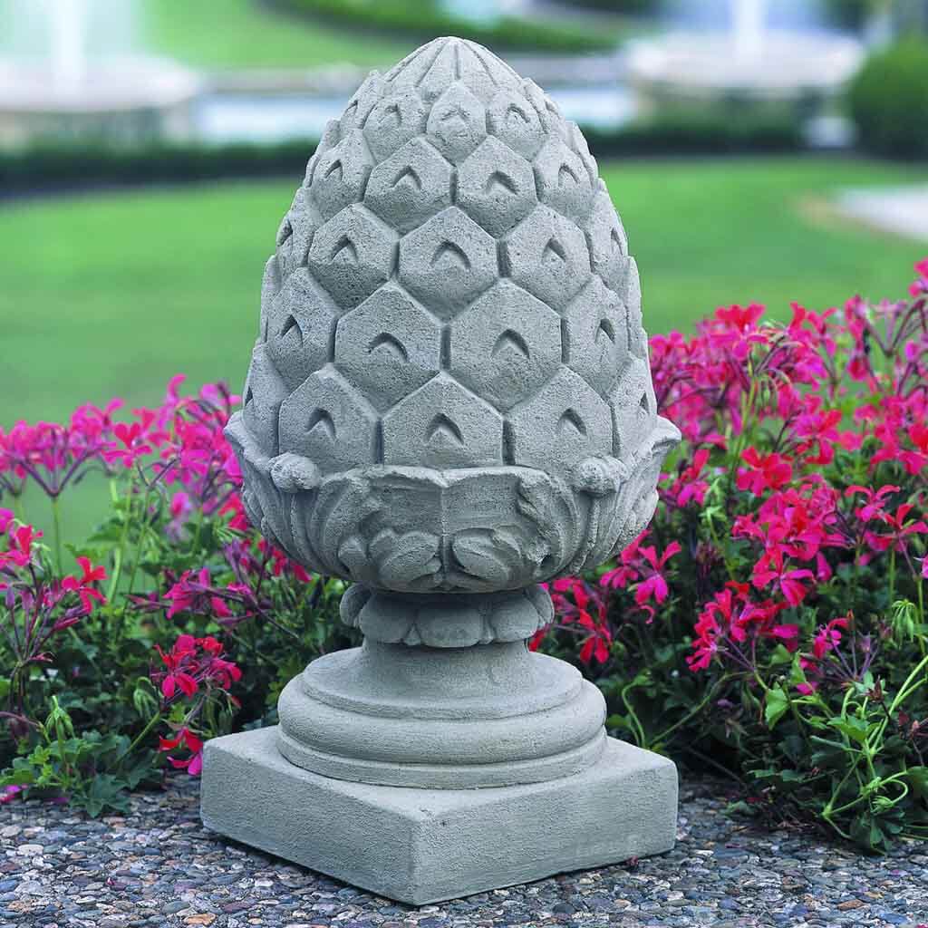 Campania International Longwood Pineapple Finial Statue - Elegant Garden Decor for Outdoor & Indoor Use - Perfect for Patio, Lawn, and Home Décor