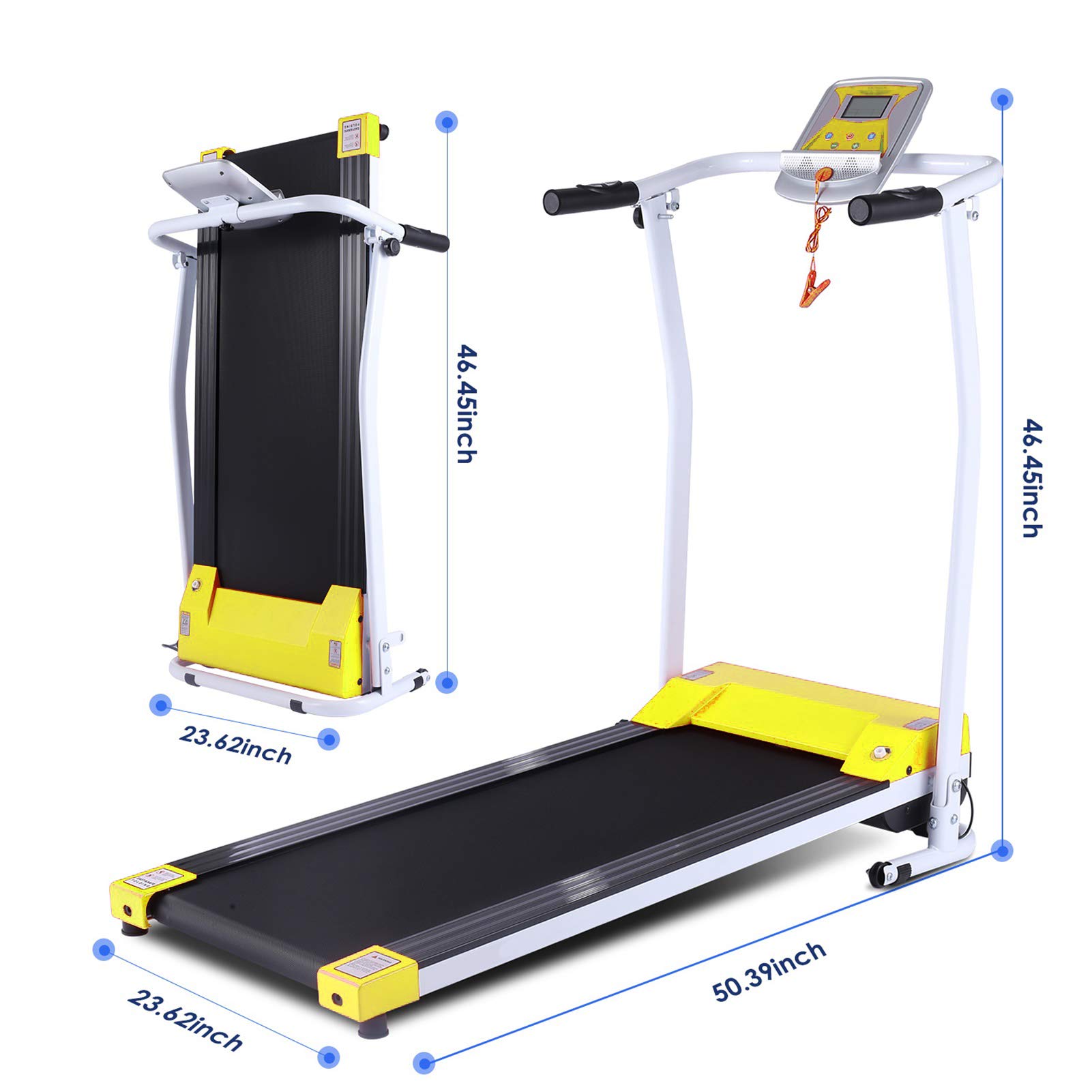 Under Desk Treadmill - 2.5HP Portable Walking Pad for Home & Office, 300 lb Weight Capacity, 2-in-1 Compact Jogging & Running Machine with Remote Control & LED Display - Perfect for Work from Home Fitness & Small Space Workouts