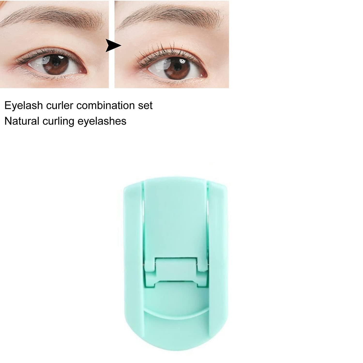 Professional Mini Eyelash Curler with Silicone Padding - Salon Quality Lash Lift Tool for Women (Green) - Perfect for Home Use, Travel & Professional Makeup Application