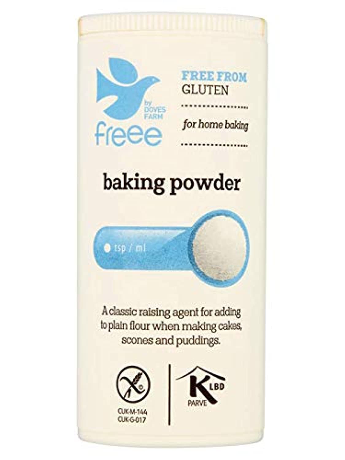 DOVES FARM Gluten Free Baking Powder 130g - All Natural, Aluminum Free for Cakes, Cookies & Bread | Perfect for Gluten-Free, Vegan & Allergy-Friendly Baking