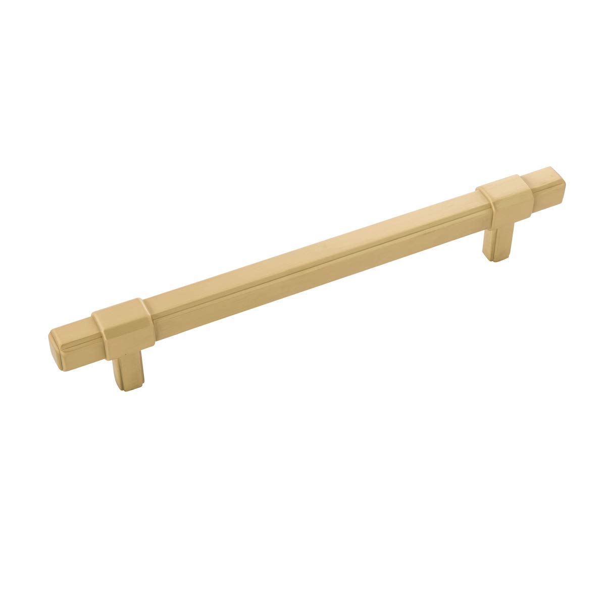 Brushed Golden Brass Cabinet Pulls (5 Pack) - Monroe Pull by Belwith Keller, 6.3