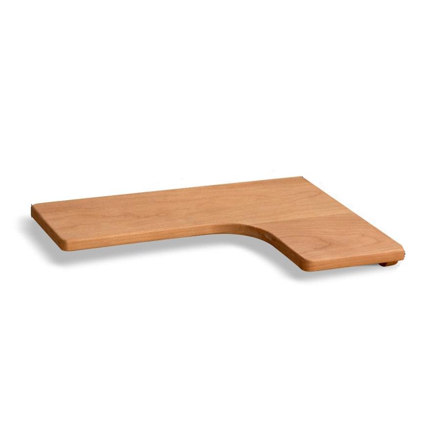 15.4x11.4x1.4 inch / 39x29x3.5 cm / cherry color / cherry corner shelf - left long 3 pcs