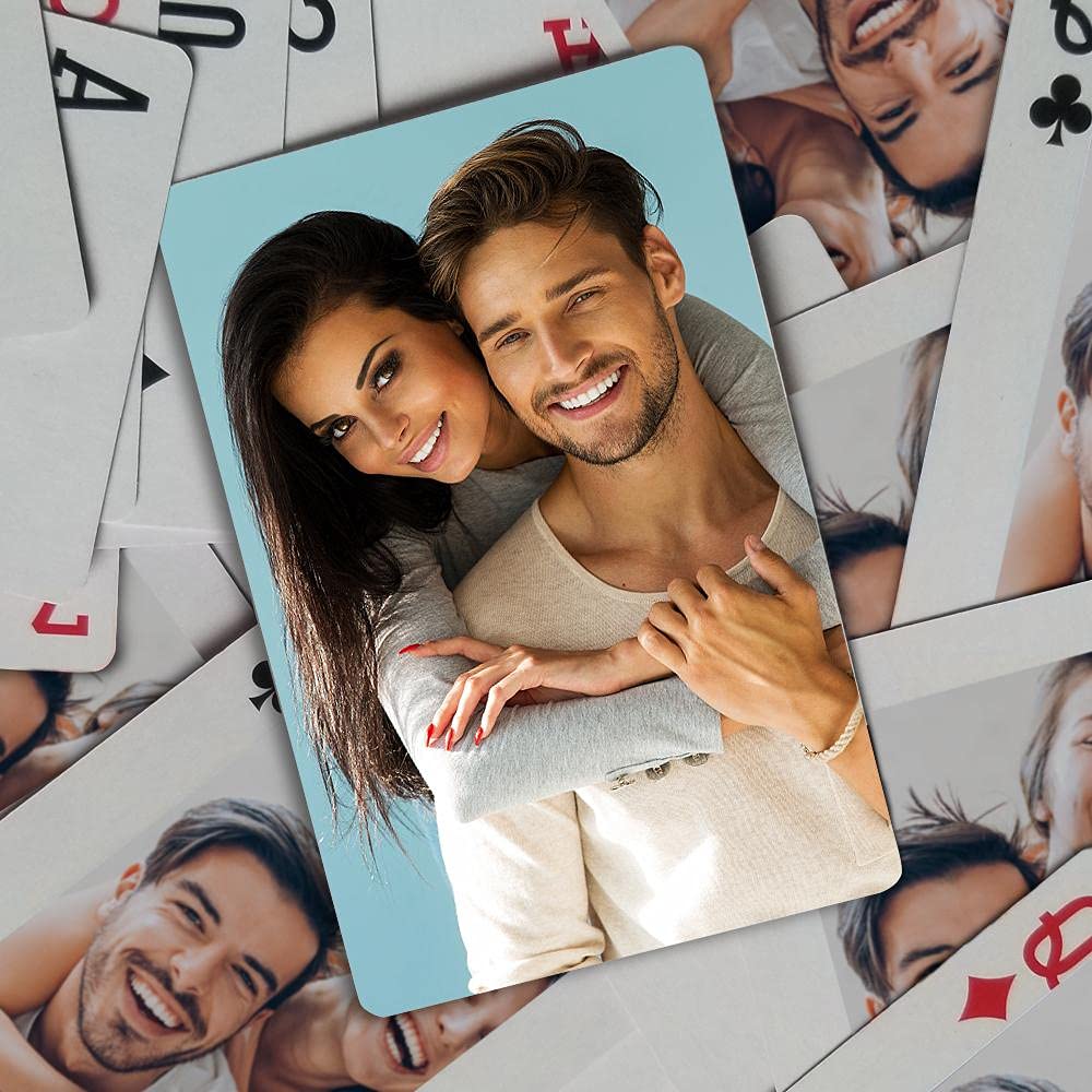 Custom Photo Playing Cards - Personalized Poker Size Deck with Your Image | Casino, Game Night & Gift Ideas