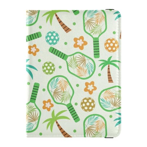 Pickleball Paddles with Tropical Leaves