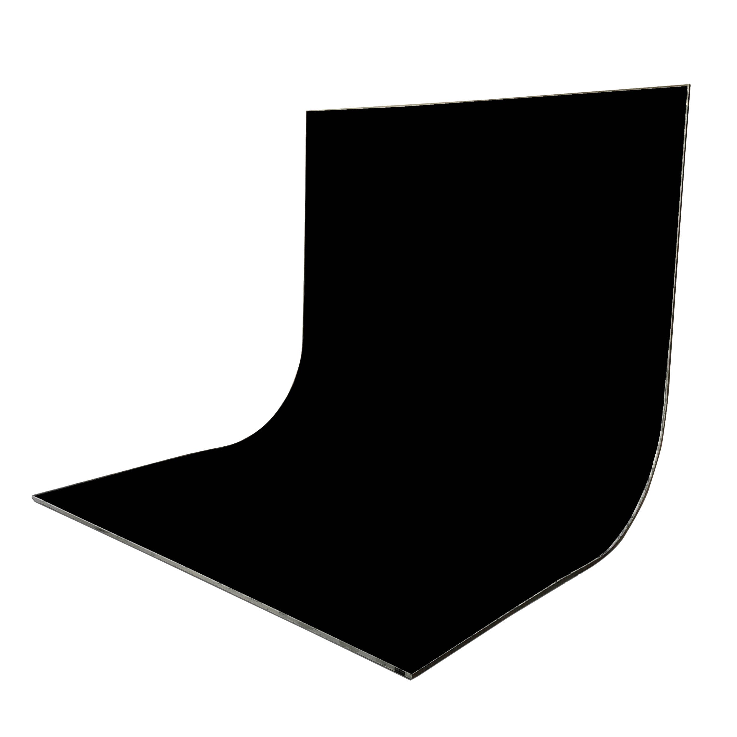 EasiFrame Curved Self-Supporting Portable Studio Infinity Cove Cyclorama Background Kit V2 - Professional Photography & Videography Backdrop (Black) - Perfect for YouTube Videos, Product Shoots, and Live Streaming