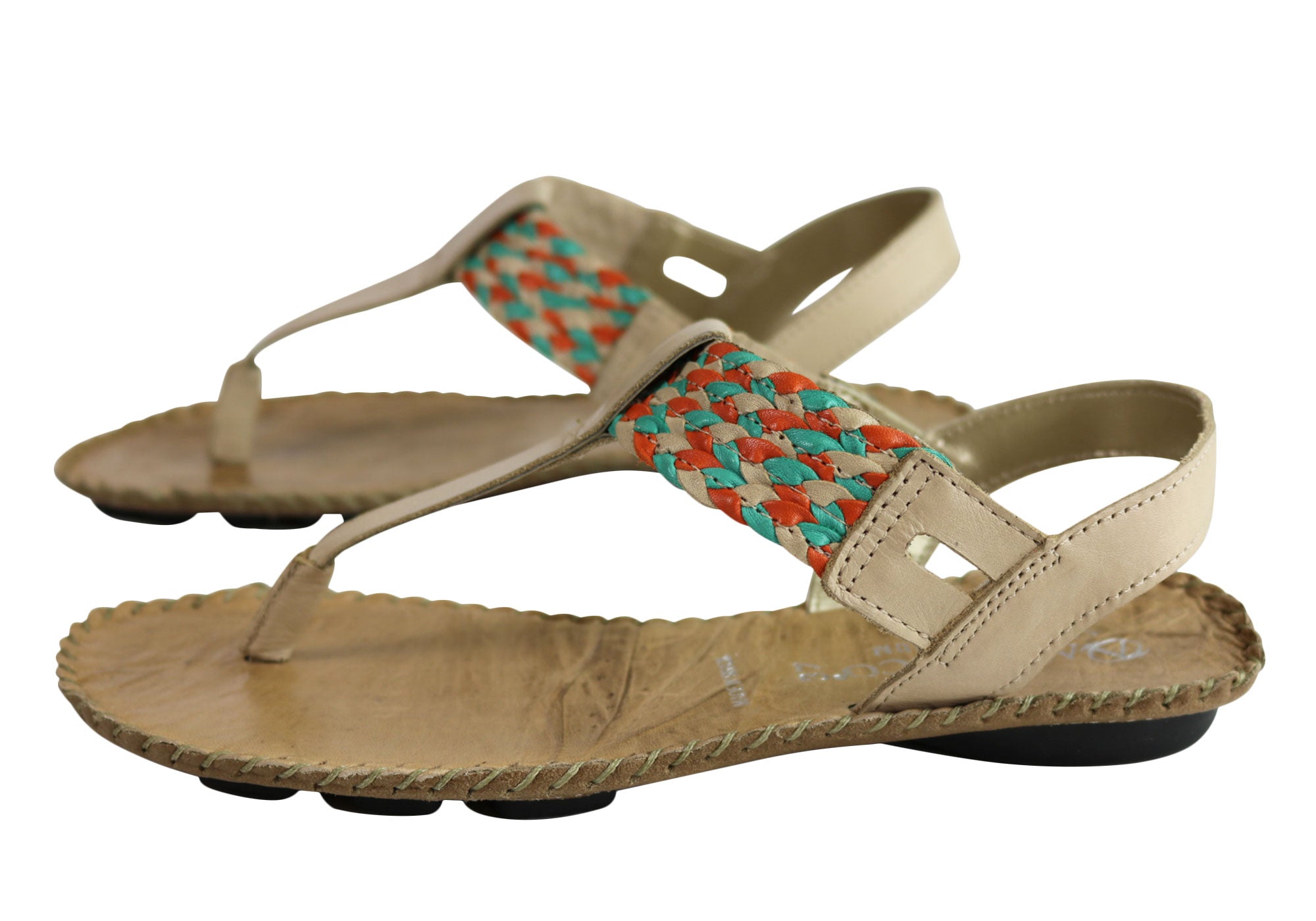 Andacco Irene Women's Comfortable Leather Sandals - Handmade in Brazil - Perfect for Summer, Beach, and Casual Outings