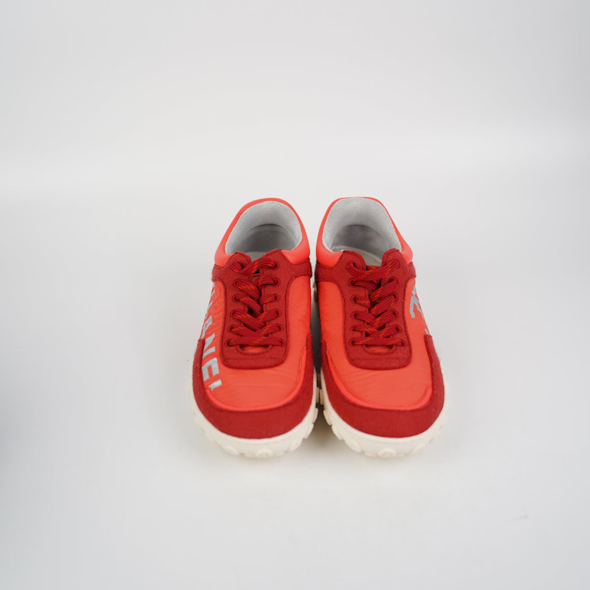 Chanel Orange Sneakers for Women - Size 39 US (7.5 UK) | Luxury Fashion Athletic Shoes for Casual Wear & Street Style