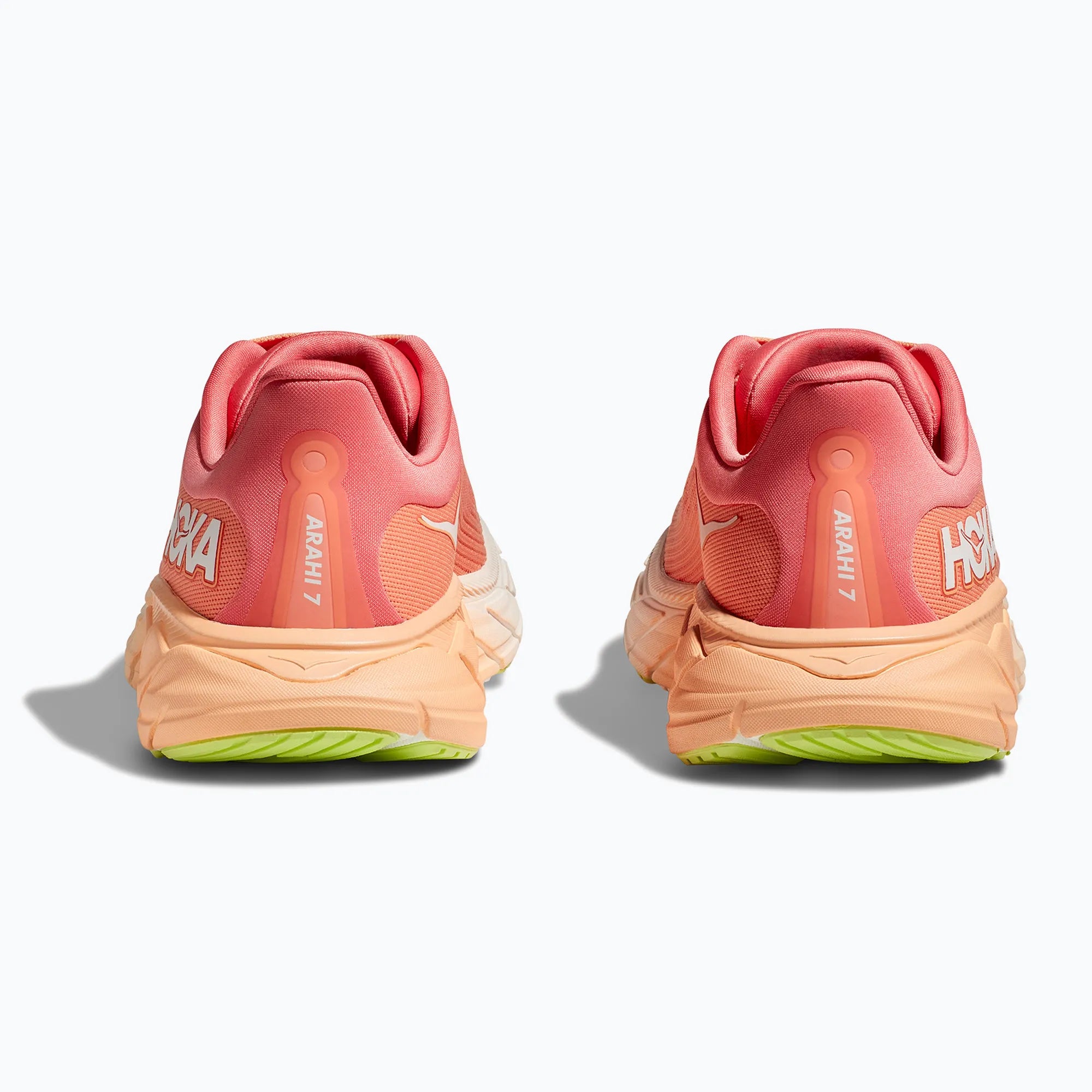 HOKA Women's Arahi 7 Wide Running Shoes - Lightweight Stability Sneakers for Women in Papaya/Coral | Perfect for Road Running, Jogging & Gym Workouts